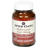 Wild Oats Alpha-Lipoic Acid Dietary Supplement Vegetarian Tablets, 100 mg, 60-Count Bottles (Pack of 2)