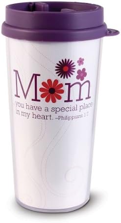 LCP Gifts Mom Tumbler Mug Acrylic from the Stitches Collection Philippians 1:7