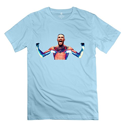JRZJ Men's Conor McGregor T Shirts M SkyBlue