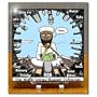 Osama Bin Stupid - World Turns Unites Against Terrorism briefly - 6x6 Desk Clock