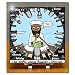 Osama Bin Stupid - World Turns Unites Against Terrorism briefly - 6x6 Desk Clock