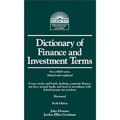 Dictionary of Finance and Investment Terms (Barron's Financial Guides)