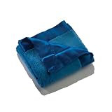 Elegant Baby Plush Microfiber Blankie - Bright Blue