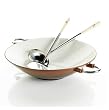 Tim Love Collection 14" Enameled Cast-iron Open Wok with Accessories in Chocolate Brown