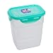 Lock&Lock BPA Free Nestable Style Food Container with Leak Proof Green Lid with hook, 43-Ounce/5.4-Cup