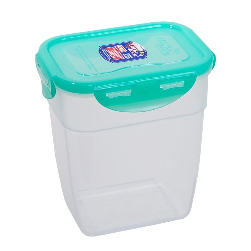 Lock&Lock Green Lid Rectangular Nestable Style Container with Hook, 1.3
