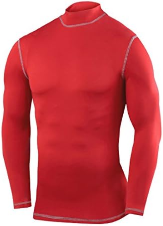 Sportwear Outdoor Mens Turtle Neck Basketball Long Sleeve Top Shirt