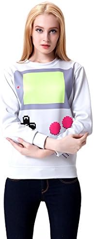 Unisex Sneak Galaxy Game Boy Sweatshirt 3D T Shirts (L)
