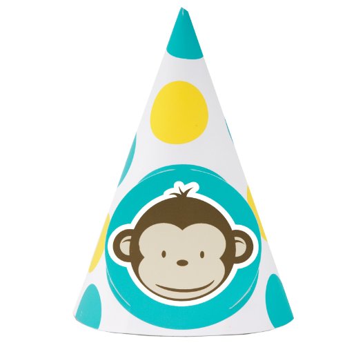 Mod Monkey Cone Hats Party Supplies