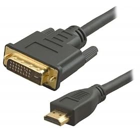 LUPO Premium Gold Plated HDMI To DVI Cable Lead For HD Ready LCD Or Plasma TV - 1.5m (1080p)
