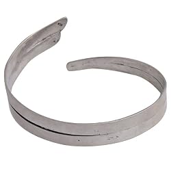 India Jewelry Sterling Silver Arm Bracelet Armlet 3 Inches