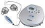 RCA RP2467 Portable CD Player with Car Kit (Silver)