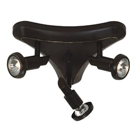 Shuttle - 3 Light Track Spot Mini Pendant Lighting Fixture - Deep Oil Rubbed Bronze -... by Artcraft