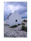Slave Houses at Salt Mines, Bonaire, Netherlands Antilles Architecture Photographic Poster Print by Lee Foster, 30x40