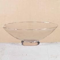 Elegant Large Glass Bowl 11 1/2 Inches in Diameter