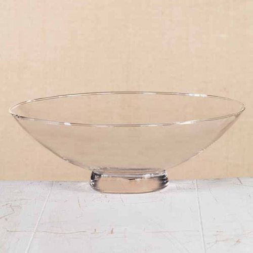 Elegant Large Glass Bowl 11 1/2 Inches in Diameter