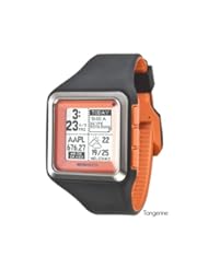 MetaWatch STRATA - Tangerine Smartwatch (MW3002) for iPhone and Android