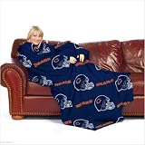 NFL Chicago Bears Comfy Throw, Officially Licensed Blanket with Sleeves by Northwest 