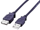 ELECOM USB�����P�[�u�� USB(A)�I�X-USB(A)���X 2.0m �u���b�N USB-EA2BK