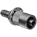 Male Luer Lock to Bulkhead Adapt 1/4-32 Stainless Steel 303 3/16" Barb
