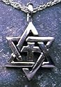 Star Of David Cross Necklace