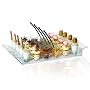 Rosseto Liteware Acrylic Twist Serving Tray, Clear