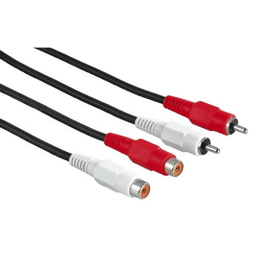 Hama Audio-Kabel 2 Cinchstecker - 2 Cinchkupplung, 5 m Preisvergleich