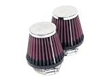 K&N RC-1072 Universal Chrome Filter