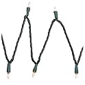 Bethlehem Lighting Indoor/Outdoor Holiday Christmas Light Set with 50 Miniature Bulbs, Clear with Green Wire