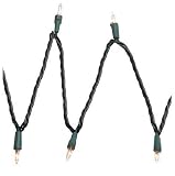Bethlehem Lighting Indoor/Outdoor Miniature 50-Light Set, Clear with Green Wire