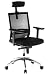 HJH Office/Buerostuhl24 657240 B&uuml;rostuhl / Chefsessel Porto Max Netzstoff, schwarz