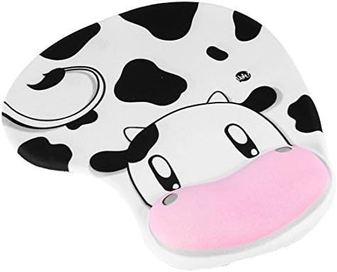 Comfort Wrist Silica Gel Support Mat Mouse Mice Pad Computer Pc Laptop Soft (Black White)