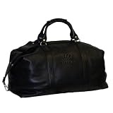 NFL Cincinnati Bengals Debossed Black Leather Carry-on Bag