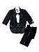 Spring Notion Baby Boys' Black Classic Tuxedo with Tail