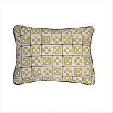 Geox Orange and Green Nursery Pillow