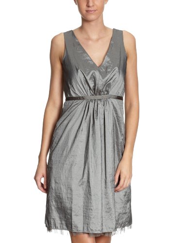 NafNaf Damen Kleid/ Knielang R69, Gr. 38 (FR 40), Grau (0459 gris chine) Preisvergleich