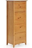 Hawthorne Letter/legal File Four-drawer Oak