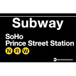 SoHo Metal Subway Sign