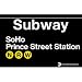 SoHo Metal Subway Sign