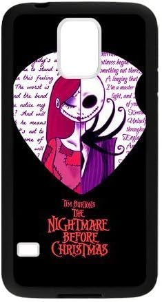 Love Heart Quotes The Nightmare Before Christmas Custom Cover Case for Samsung Galaxy S5 (Laser Technology)