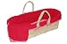 Tadpoles Cable Knit Moses Basket set - Red
