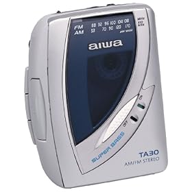 Aiwa HS-TA30 AM/FM Stereo Cassette w/Super Bass  (Silver)