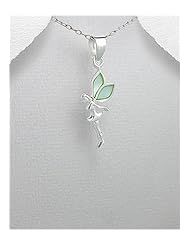 Fairy Pendant Necklace In 92.5 Sterling Silver