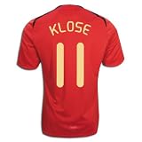 adidas Miroslav Klose Germany Away Replica Soccer Jersey 08/09