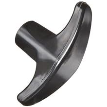 DimcoGray Black Phenolic Pull T-Handle Knob Female, Brass Insert: 1/4-20" Thread x 7/16" Depth, 2-1/4" Diameter x 1-1/4" Height x 9/16" Hub Dia x 11/16" Hub Length (Pack of 10)