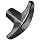 DimcoGray Black Phenolic Pull T-Handle Knob Female, Brass Insert: 1/4-20" Thread x 7/16" Depth, 2-1/4" Diameter x 1-1/4" Height x 9/16" Hub Dia x 11/16" Hub Length (Pack of 10)
