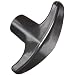 DimcoGray Black Phenolic Pull T-Handle Knob Female, Brass Insert: 1/4-20" Thread x 7/16" Depth, 2-1/4" Diameter x 1-1/4" Height x 9/16" Hub Dia x 11/16" Hub Length (Pack of 10)