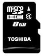 TOSHIBA microSDHC���ꥫ���� Class4 8GB SD-MF008G