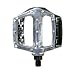 Bulletproof Bicycle BMX Platform 1/2 in Pedals, Silver, 1 pair