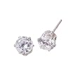 1 Ct. Cubic Zirconia Stud Earrings